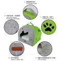 Nature Felt Cat Igloo House Winter Pet Cave con cojín extraíble